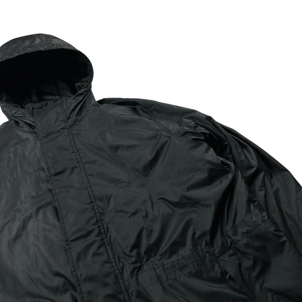 Prada Black Nylon Dual Layer 2 In 1 Fleece Parka Jacket - 3XL