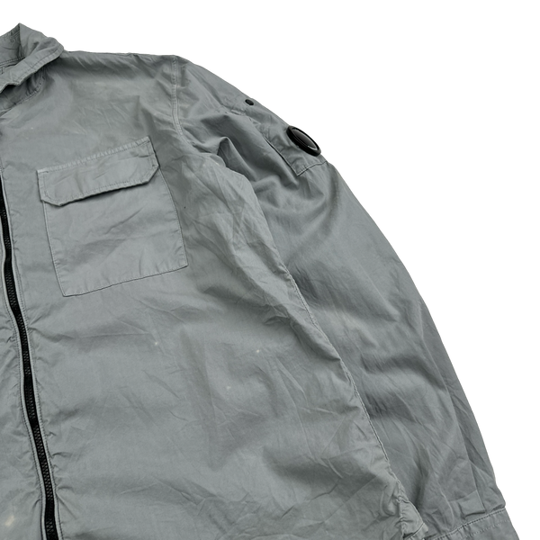 CP Company Grey Cotton Overshirt - Medium