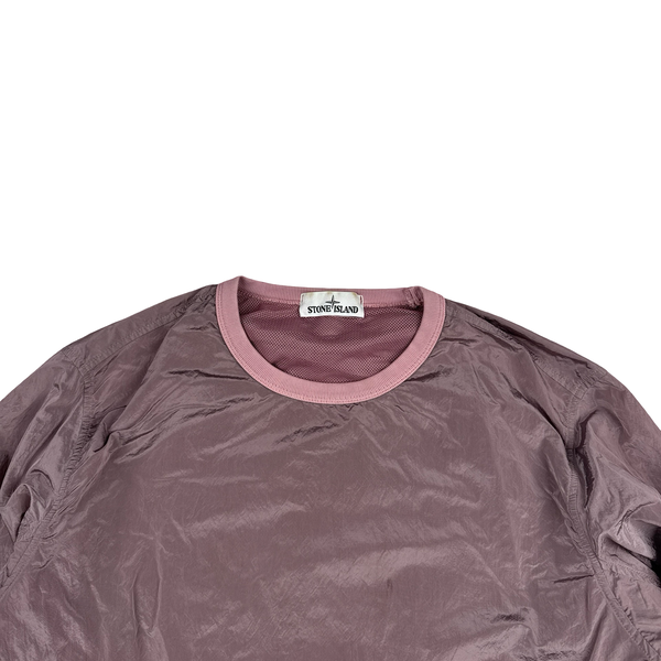 Stone Island Pink Nylon Metal Pullover Jumper - Medium