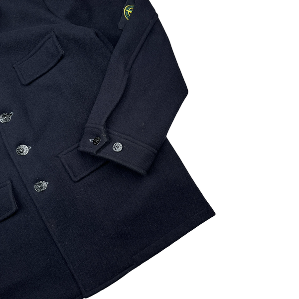 Stone Island 2003 Vintage Wool Trench Coat Jacket - XL