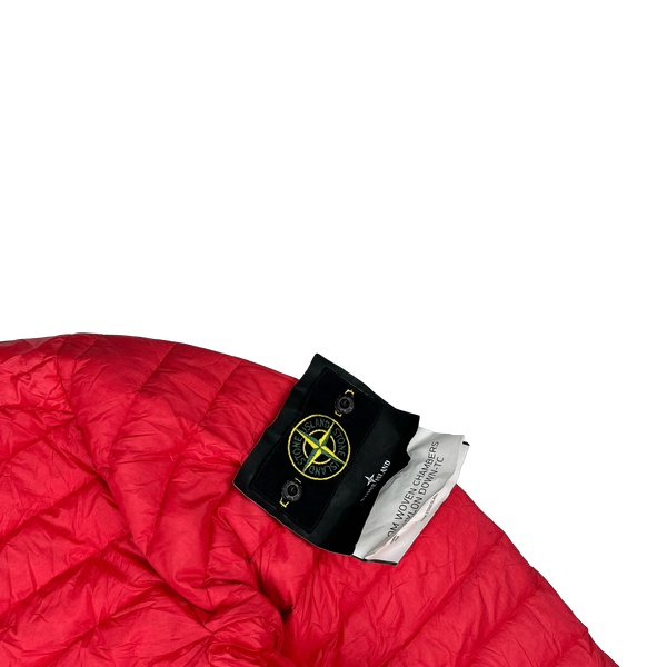 Stone Island 2022 Red Loom Woven R Nylon Down TC Puffer - Small, Large, XL