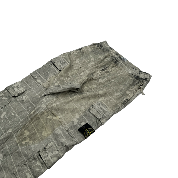 Stone Island Dust Ghillie Laser Camo Cargo Trousers - 30"