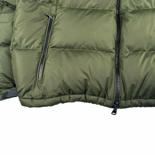 Ralph Lauren Green Colour Block Puffer Thick Down Puffer Jacket - Large