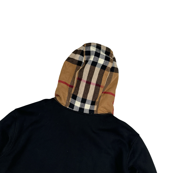 Burberry Nova Check Hood Pull Over Hoodie - Medium