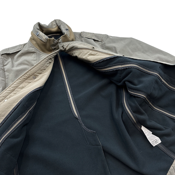 CP Company 2009 Beige Nylon Blend Tinto Terra Multi Pocket Field Jacket - XXL