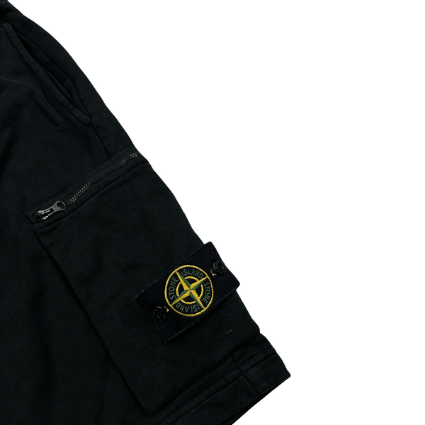 Stone Island 2017 Black Cotton Cargo Shorts - XL