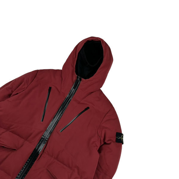 Stone Island 2015 Red Wool Repellent Down Jacket - XL