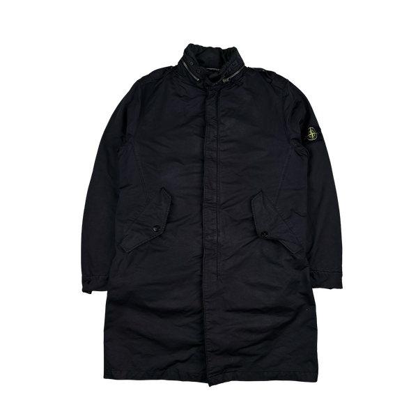 Stone Island 2008 Black David TC Lined Parka Jacket - XL