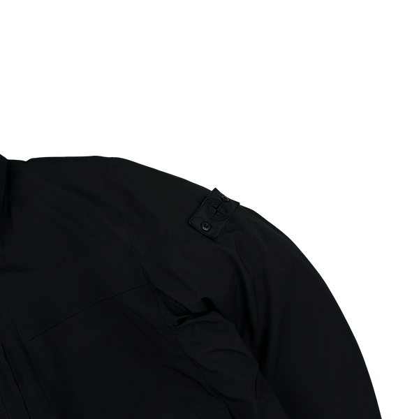 Stone Island 2018 Black Down Filled Tank Shield Ghost Piece Jacket - XXL