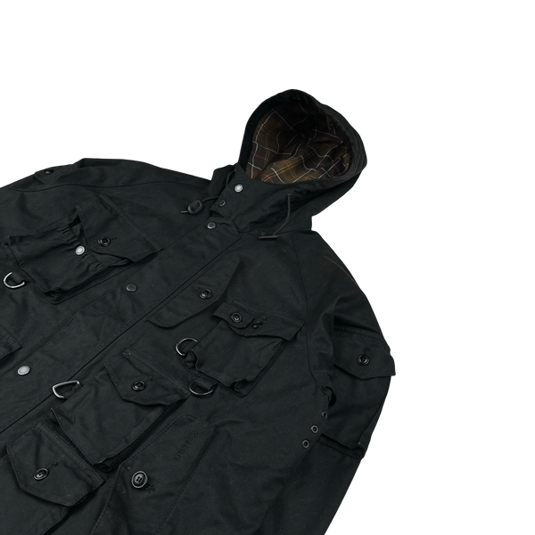 Barbour X Baracuta Multi Pocket Shotgun Pocket Cotton Wax Jacket - Large