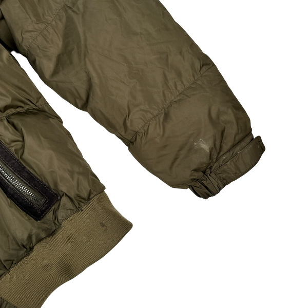 Prada Red Tab Shearling Puffer Jacket - XL