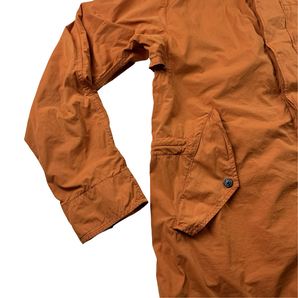 Stone Island 2014 Orange David Light TC Cotton Jacket - Large