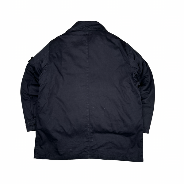 Stone Island Vintage 1998 Navy Raso Gommato Down Liner Jacket - XL