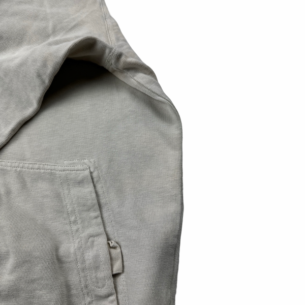 Stone Island 2018 Cream Cotton Hoodie - Medium