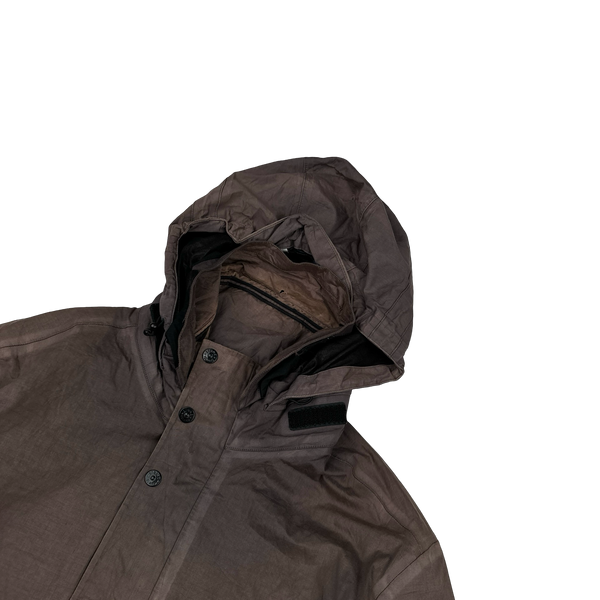 Stone Island 2013 Brown 3L Performance Cotton Primaloft Lined Jacket - XL