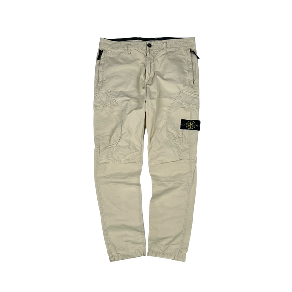 Stone Island 2018 Beige RE T Fit Cargo Trousers - Medium