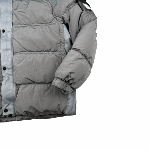 Stone Island 2024 Nylon Metal Down TC Silver Hooded Jacket - XL
