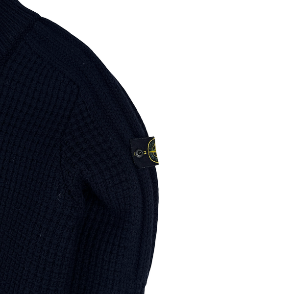 Stone Island 2023 Pure Wool President Knit Dutch Rope Lined Jumper - Large