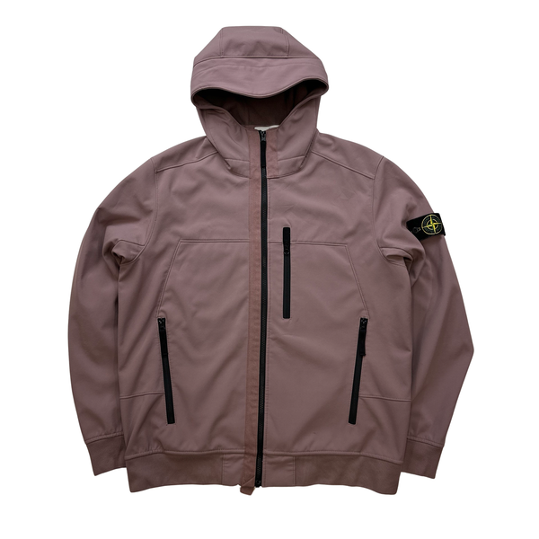 Stone Island 2018 Dusty Rose Soft Shell R Jacket - XL