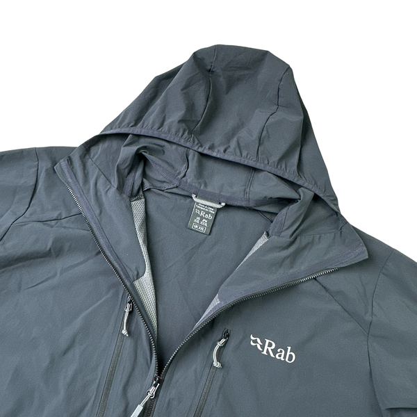 RAB Dark Grey Zipped Lightweight Soft Shell Jacket - XXL