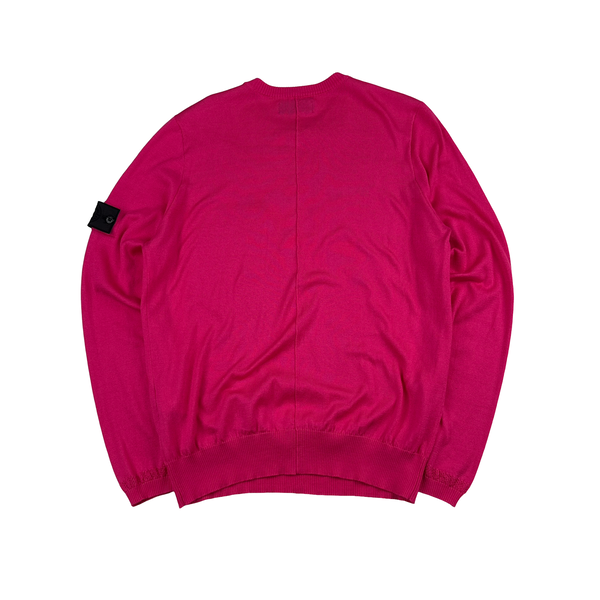 Stone Island 2018 Pink Shadow Project Knitted Crewneck - Large