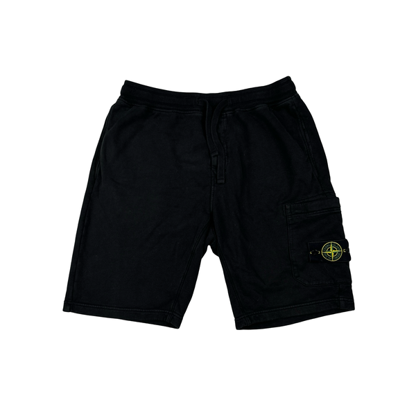 Stone Island 2022 Black Cotton Shorts - Large
