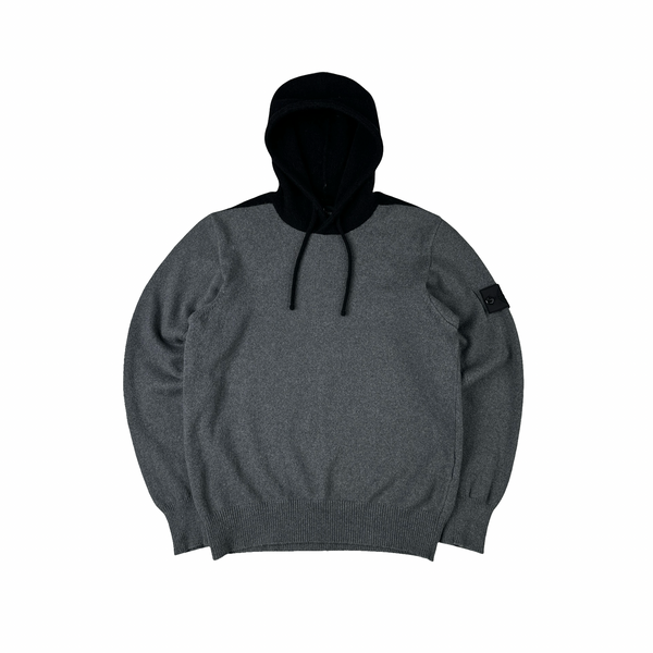 Stone Island 2019 Shadow Project Wool Blend Hoodie Knit Jumper - Small
