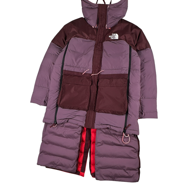 North Face Triple Baffle Parka Alpine Plum Mid Hooded Puffer Jacket - Medium