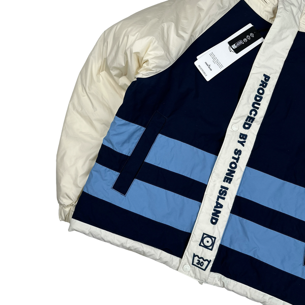 Stone Island x Supreme 2023 Tela Logo Reversible Down Puffer Jacket - Small