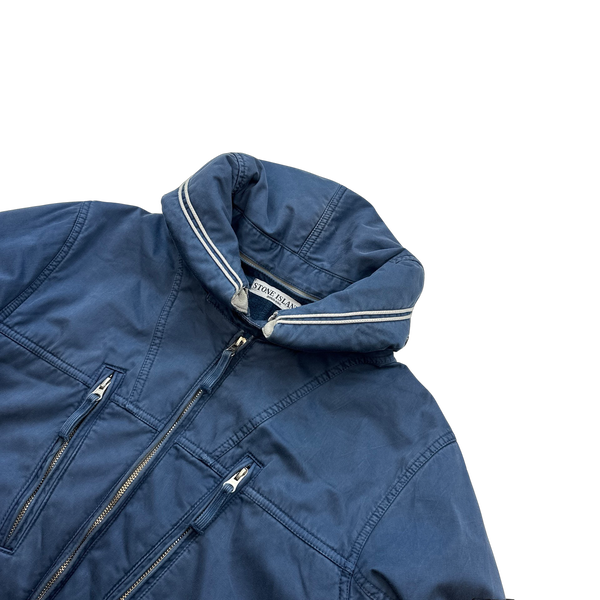 Stone Island Blue 2010 Raso Gommato Jacket - Medium