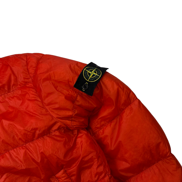 Stone Island 2013 Red Garment Dyed Puffer Jacket - Large