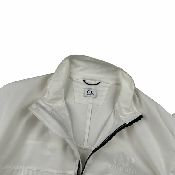 CP Company White Pro Tek Spellout Jacket - Large