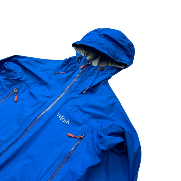 RAB Blue Zipped Event Waterproof Raincoat - Small