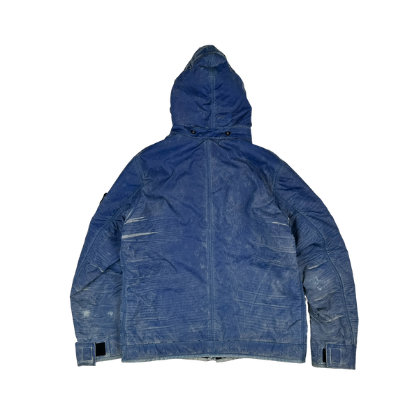 Stone Island 2010 Blue Liquid Reflective Jacket - XL