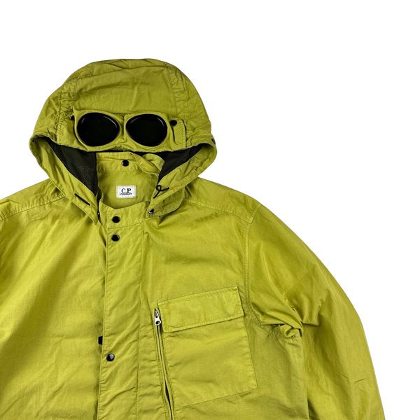 CP Company 50 Fili Green Goggle Jacket - Large
