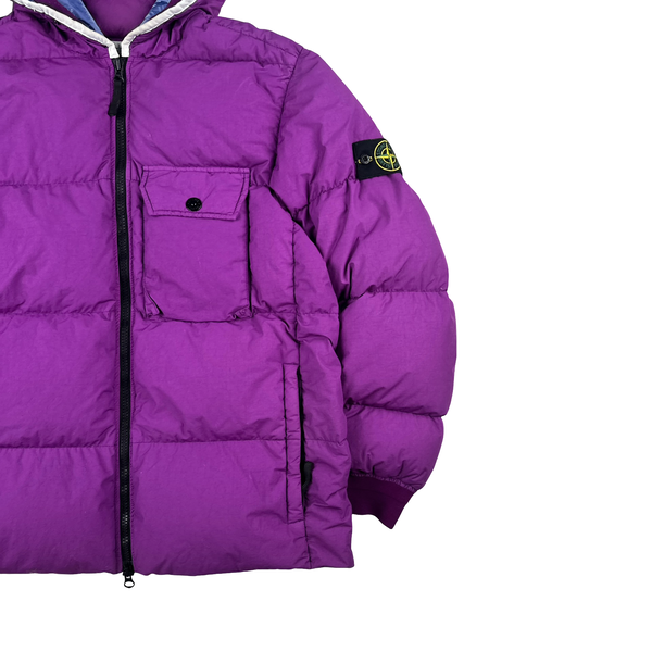 Stone Island Fuchia Purple Naslan Light Watro Down TC Puffer - XL