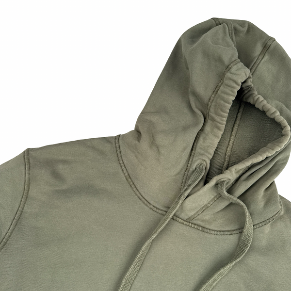 Stone Island 2020 Green Cotton Pullover Hoodie - Small