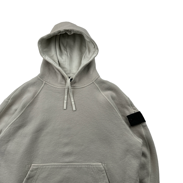 Stone Island 2021 Cream Wool Shadow Project Hoodie - Medium