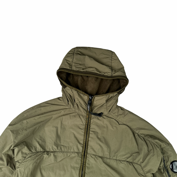 CP Company Green GDP Hooded Polartec Goggle Jacket - Large