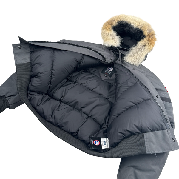 Canada Goose Grey Chilliwack Bomber Parka Jacket - Small