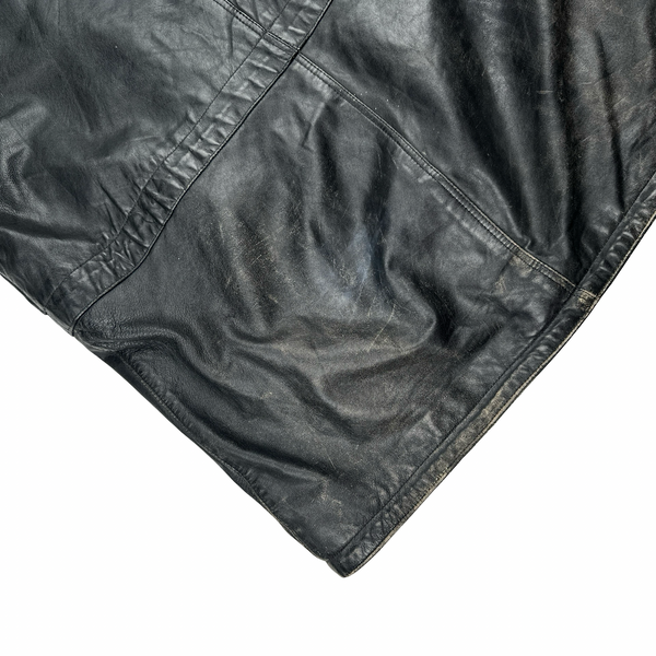 Burberry Leather Nova Check Lined Collared Duffle Coat - 3XL