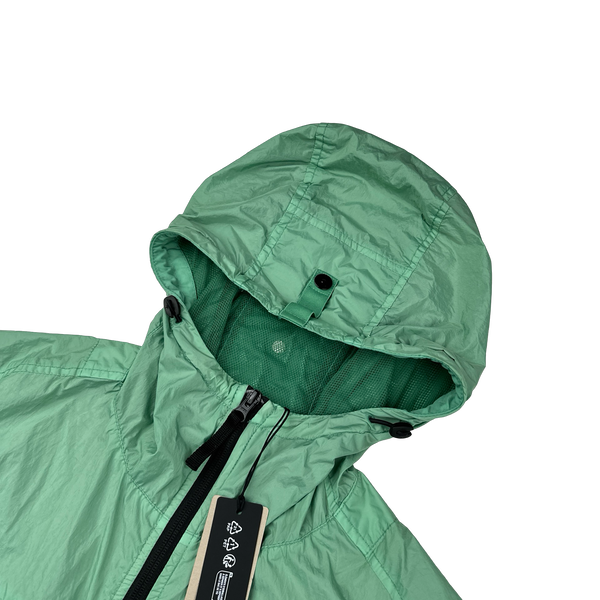 Stone Island 2024 Green Crinkle Reps R-NY Jacket - Medium