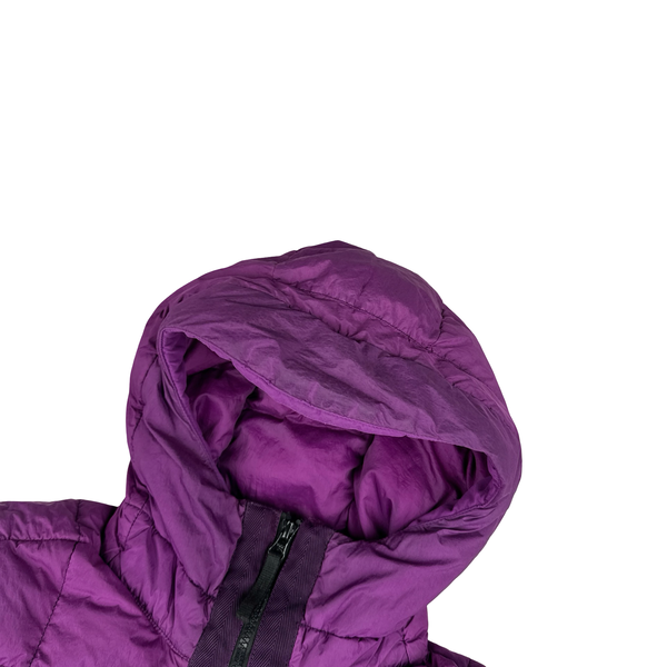 Stone Island 2018 Fuchia Down Filled Crinkle Puffer Jacket - Medium