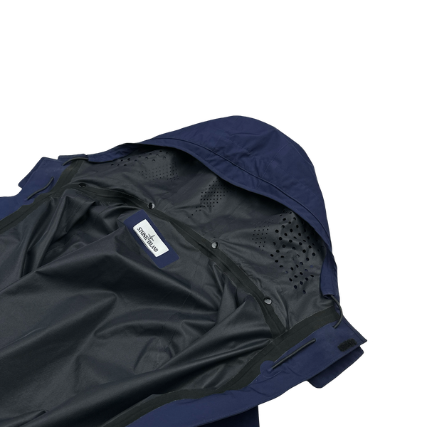 Stone Island 2016 Navy Tank Shield Multi Layer Hooded Jacket - Large