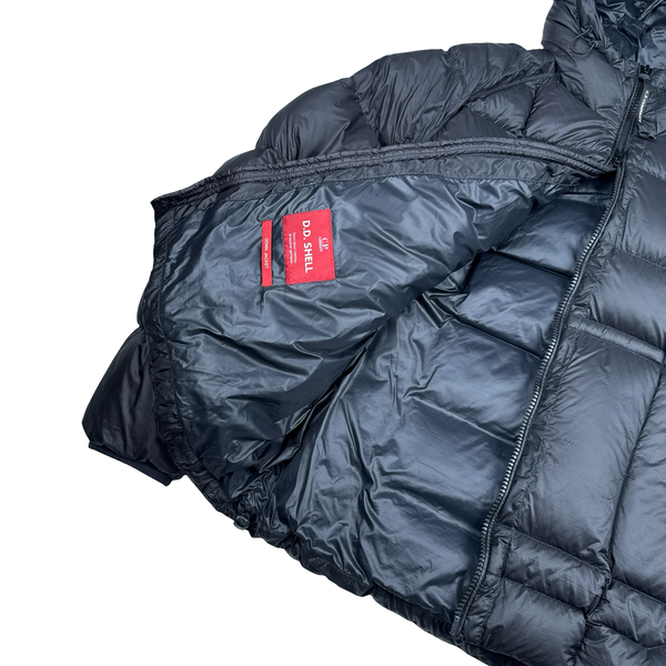 CP Company Black Down Filled DD Shell Lens View Puffer Jacket - XXL