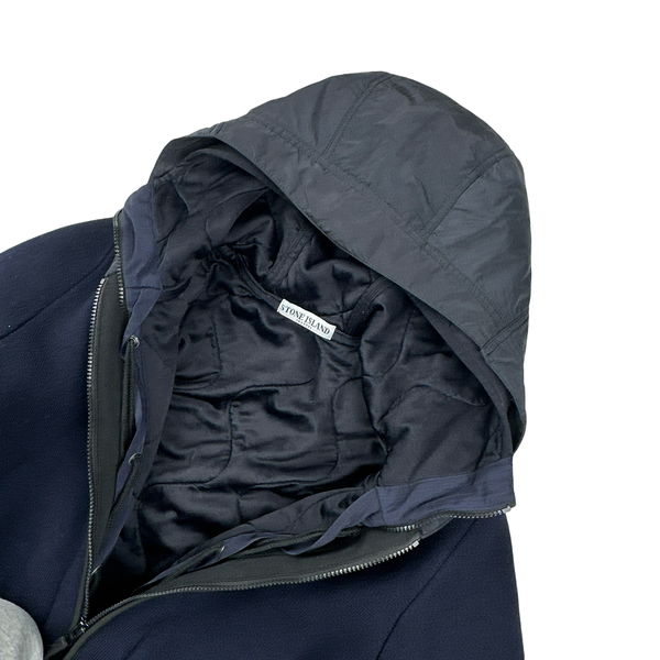 Stone Island 2011 Navy President Knit Heavyweight Jacket - Large