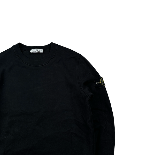 Stone Island 2021 Black Crewneck Sweatshirt - Small