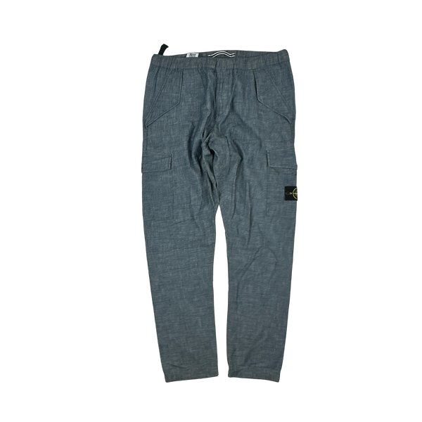 Stone Island 2018 Indigo Cotton RE Fit Cargos - 34"