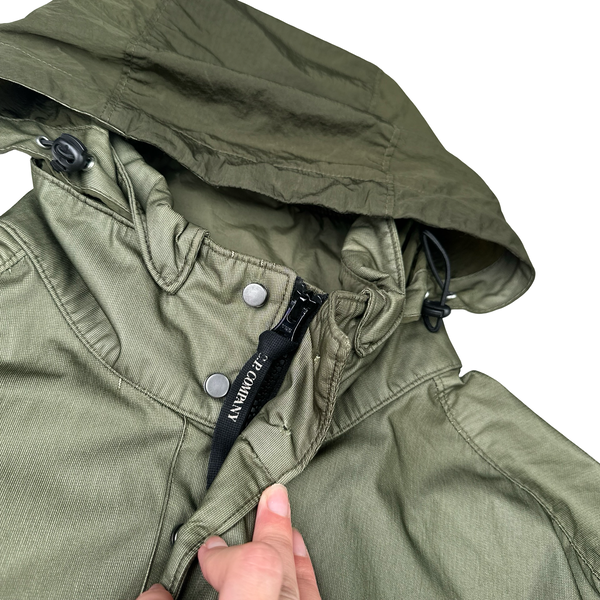 CP Company Dyed Bi Mesh Green Jacket -  Medium