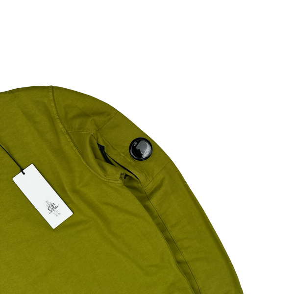 CP Company Pistachio Green Cotton Lens Viewer Crewneck - Small
